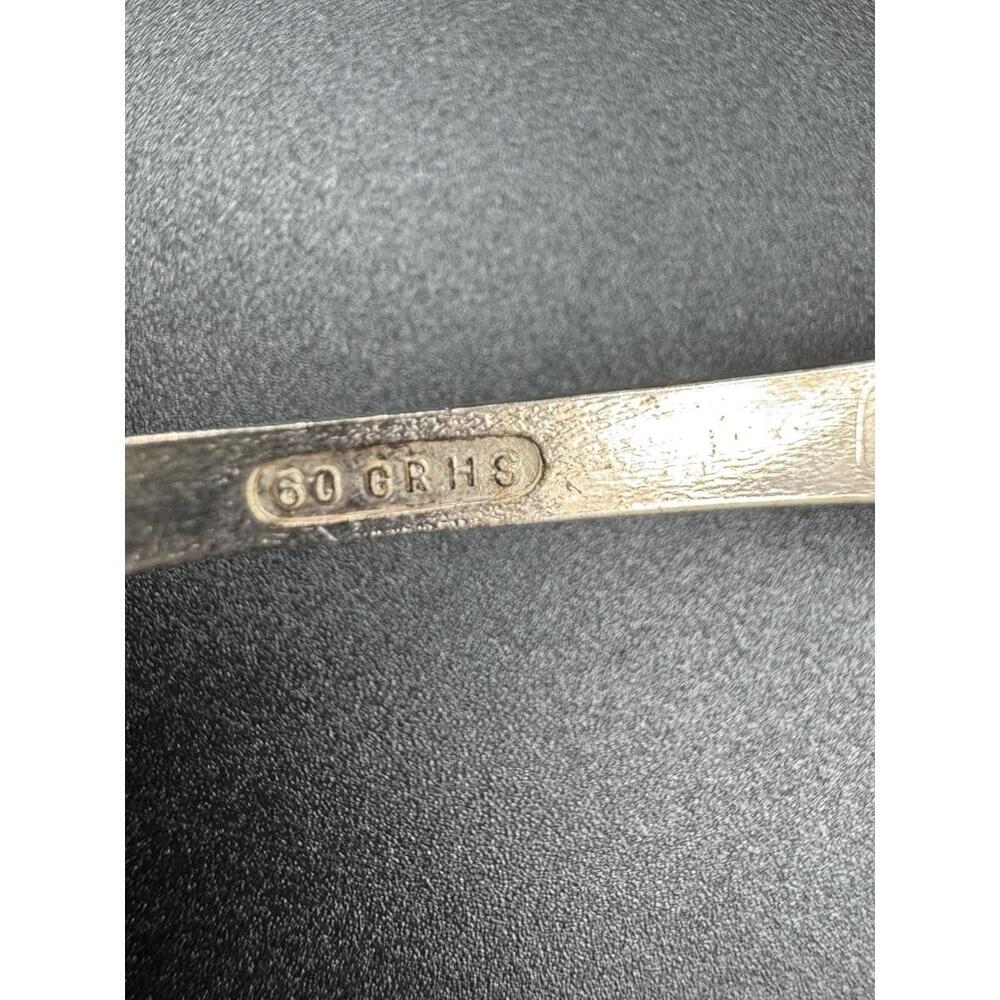 Vintage Norge Norwegian Enamel Souvenir Spoon Silver Plated 60 GR HS Great Condi - Picture 6 of 6
